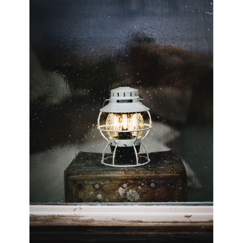 Vintage White Railroad Lantern