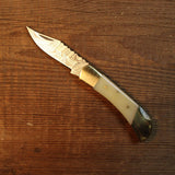 Small Bone Handle Lockback Folder