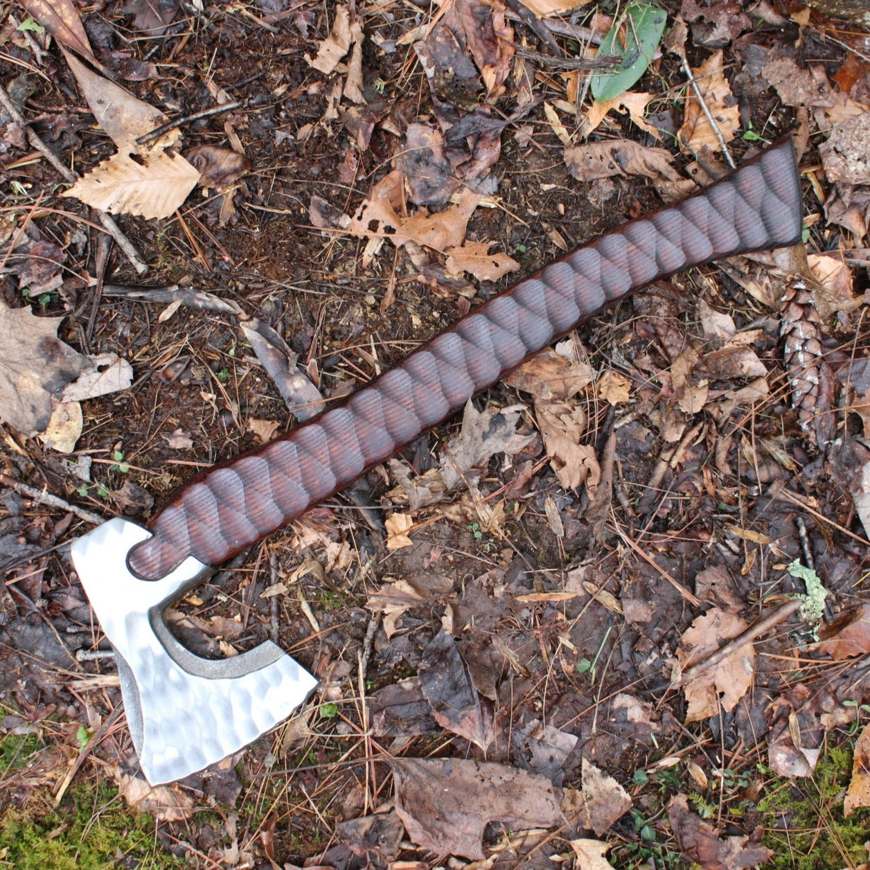 Camp Axe with Grooved Head