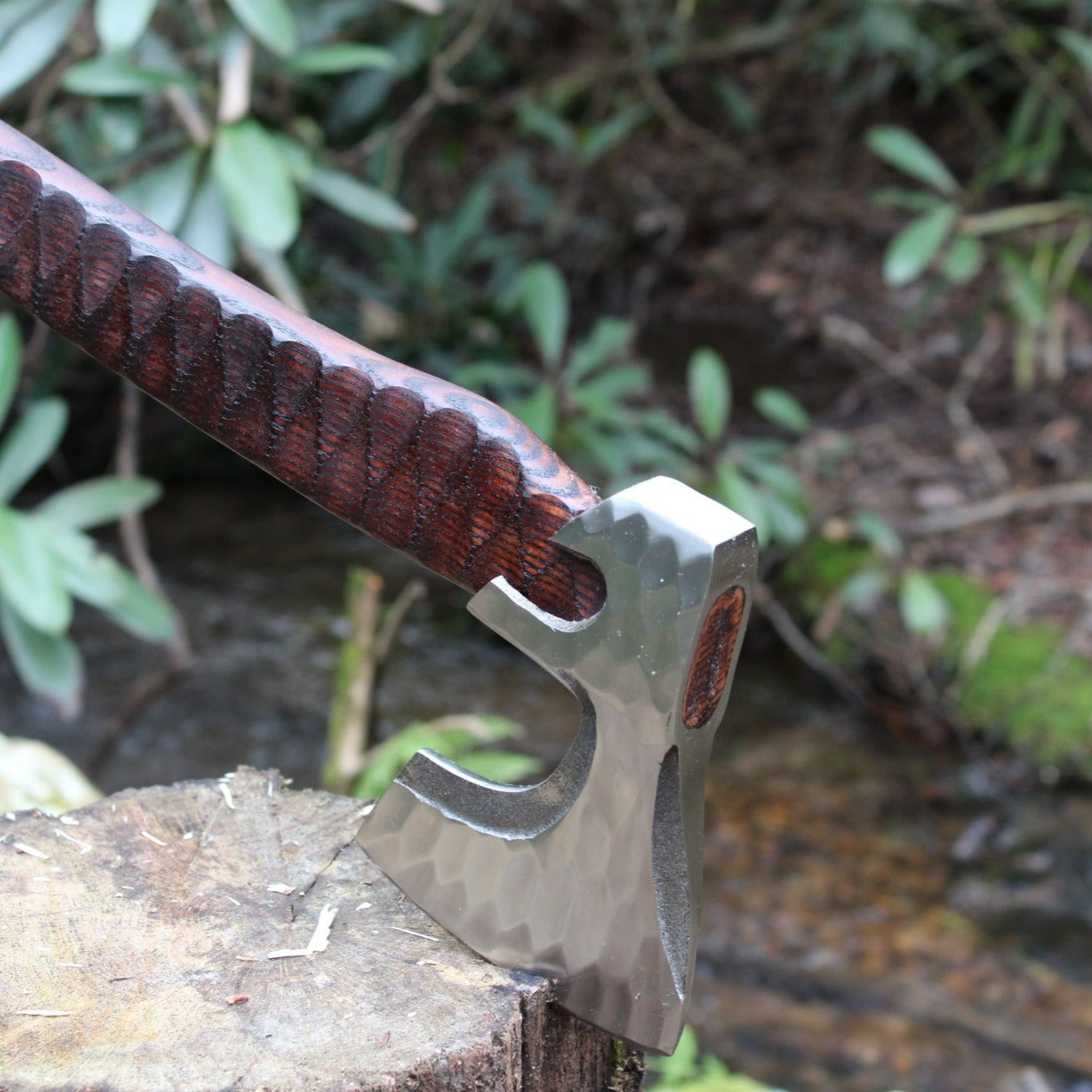 Camp Axe with Grooved Head