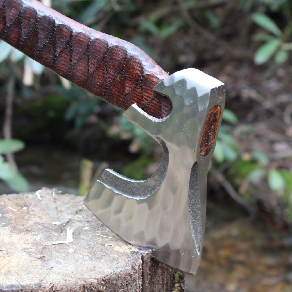 Camp Axe with Grooved Head