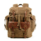 Khaki Acadia Canvas Backpack