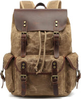 Canvas and Leather Backpack