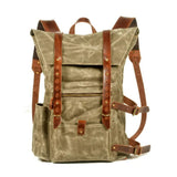 Classic Trappers Backpack in Green Canvas