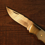 Bone Handle Curved Bolster Folder