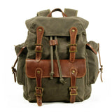 Green Acadia Canvas Backpack