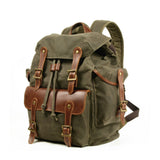 Green Acadia Canvas Backpack