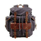 Gray Acadia Canvas Backpack