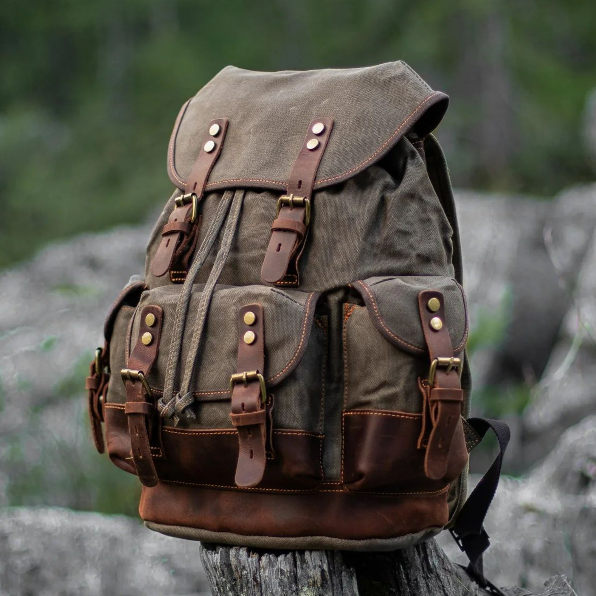 Hudson Bay Backpack in Green