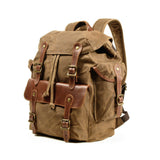 Khaki Acadia Canvas Backpack