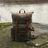 Classic Trappers Backpack in Khaki Canvas