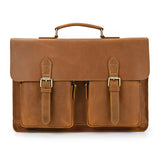 Retro Style Leather Briefcase