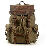 Canvas and Leather Backpack