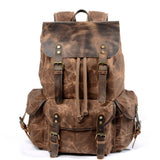 Canvas and Leather Backpack